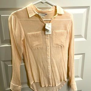 Club Monaco XS pink/rose Linen blouse